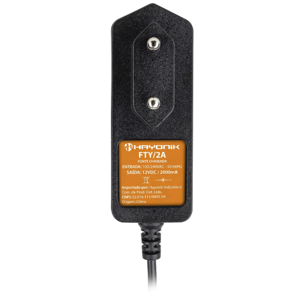 Fonte Chaveada Para Teclados Yamaha 12VDC 2A FTY/2A HAYONIK