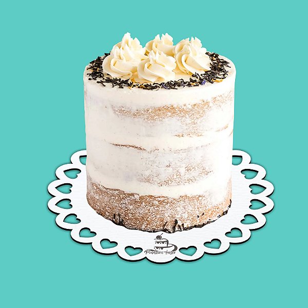 Cake Board Coração Vazado