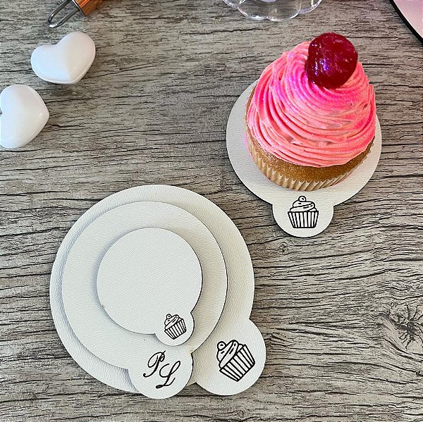 Kit com 30 Bases para doce redondo