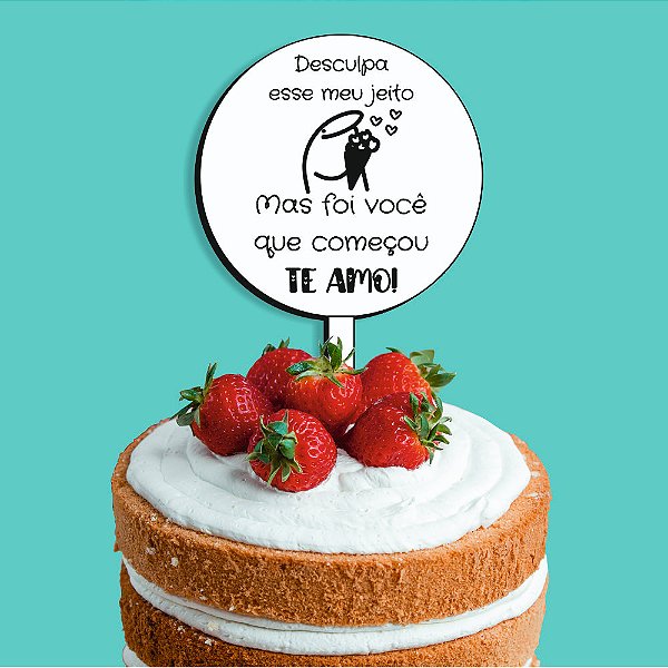 Topo de bolo BENTO CAKE N°8