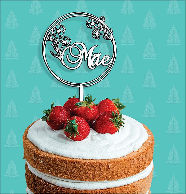 Topo de Bolo Mãe Nº3