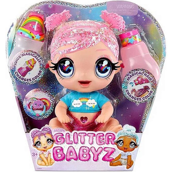 Boneca Glitter Babyz Dreamie Rosa