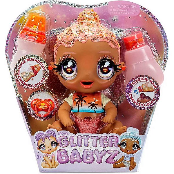 Boneca Glitter Babyz Solana Coral
