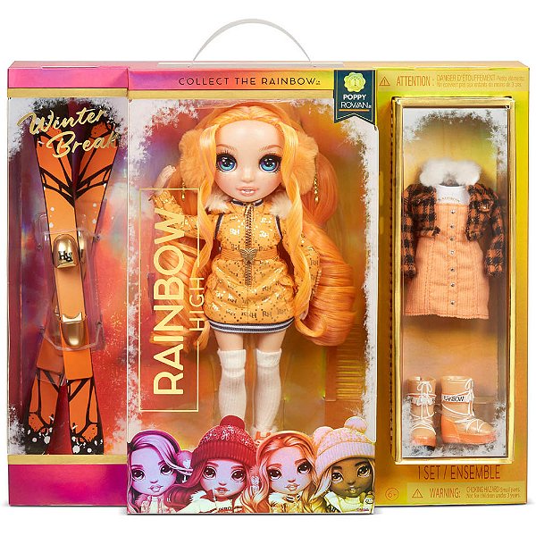 Boneca Rainbow High Fashion Inverno Poppy Rowan