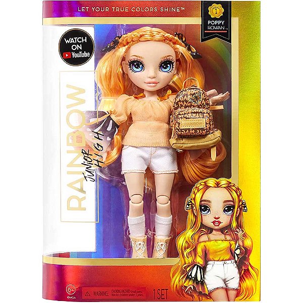 Boneca Rainbow High Junior Poppy Rowan
