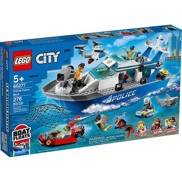 Lego City Barco da Patrulha da Polícia 60277 276pcs