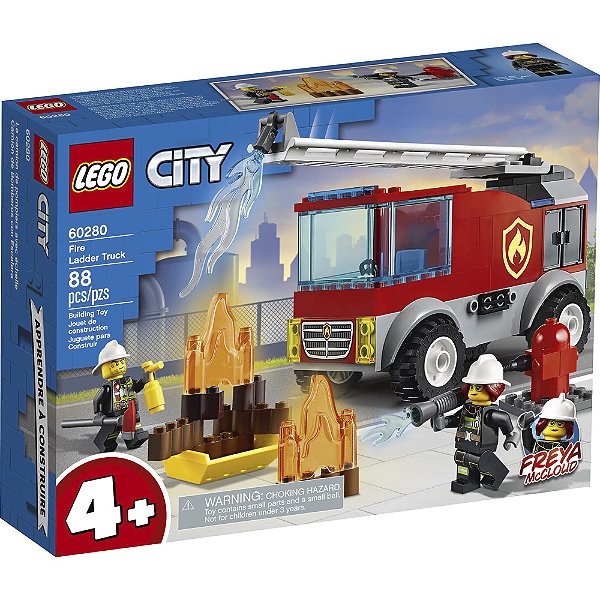 Lego City Caminhão Dos Bombeiros Com Escada 60280