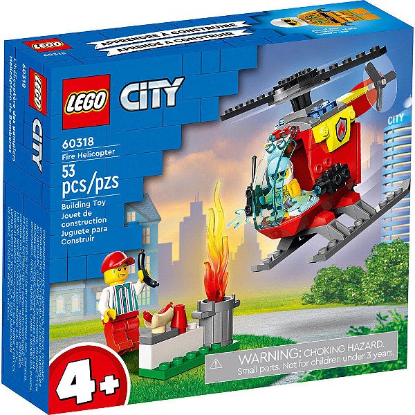Lego City Helicóptero dos Bombeiros 60318 53pcs