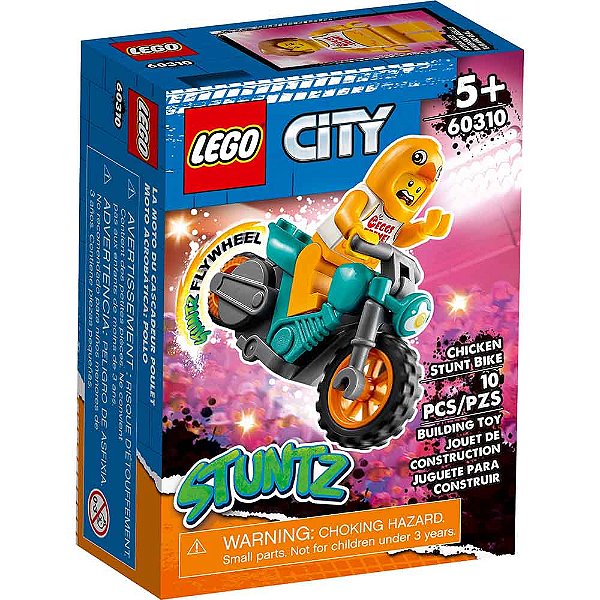 Lego City Motocicleta de Acrobacias com Galinha 60310 10pcs