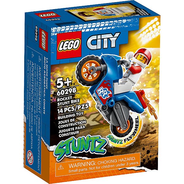 Lego City Motocicleta de Acrobacias Foguete 60298 14pcs