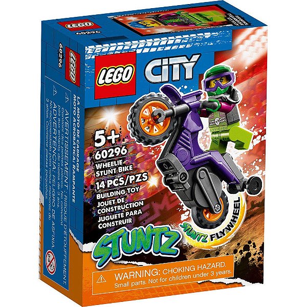 Lego City Motocicleta de Wheeling 60296 14pcs