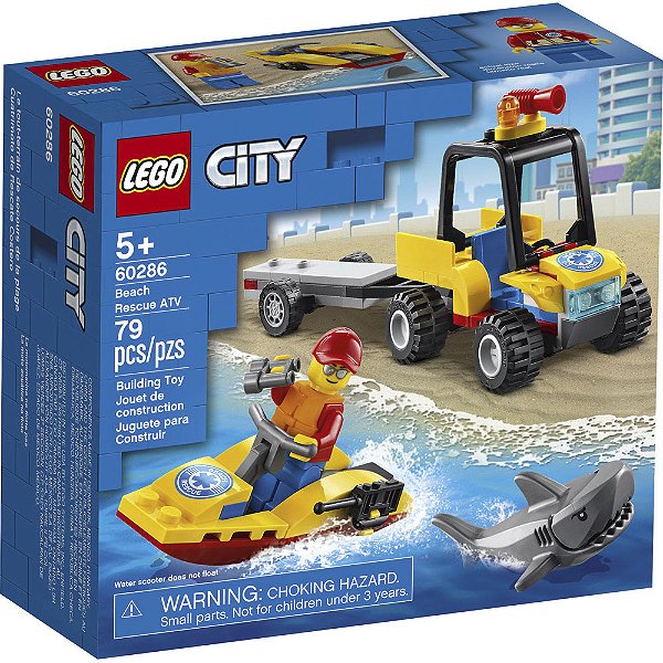 Lego City Off-Road De Resgate Na Praia 60286