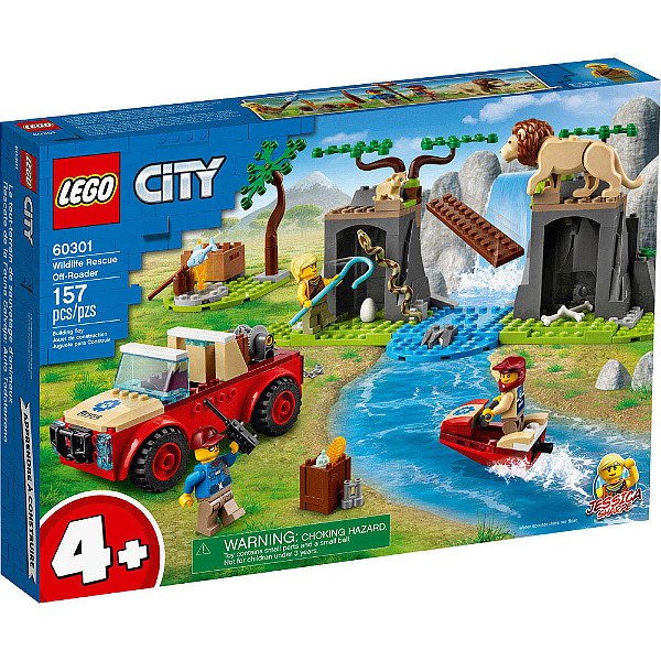 Lego City Off-Roader para Salvar Animais Selvagens 60301 157pcs
