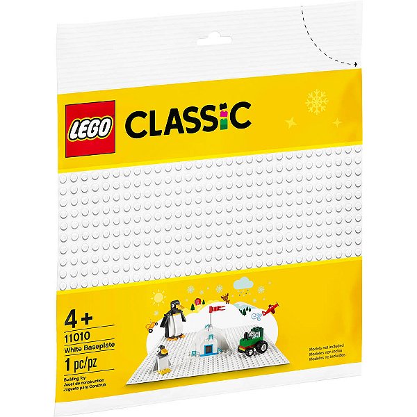 Lego Classic Base de Construção Branca 11010