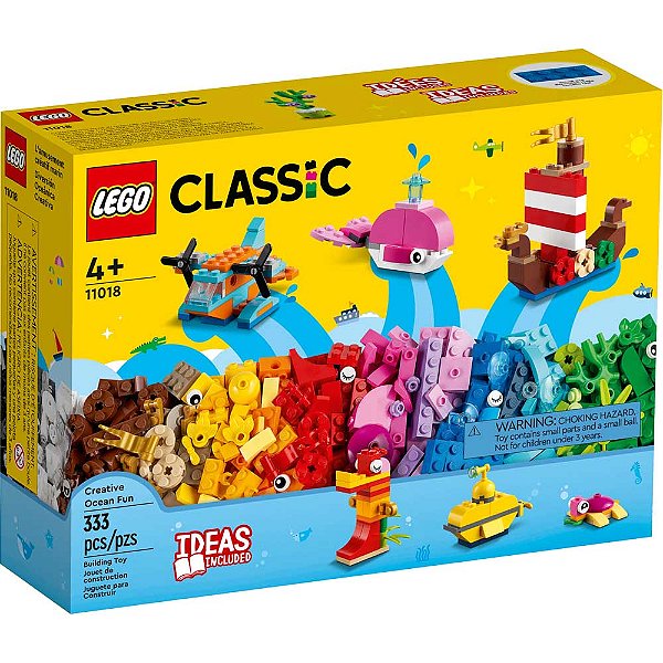 Lego Classic Diversao Criativa No Oceano 333pcs
