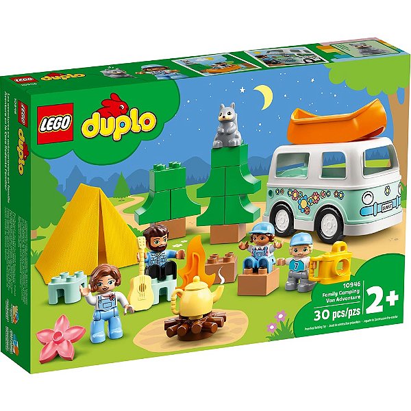 Lego Duplo Aventura Familiar Com Kombi 10946