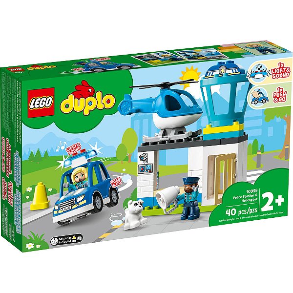 Lego Duplo Delegacia De Policia E Helicoptero 10959 40pcs