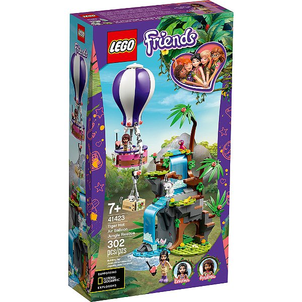 Lego Friends Tiger Hot Air Balloon Jungle Rescue 41423