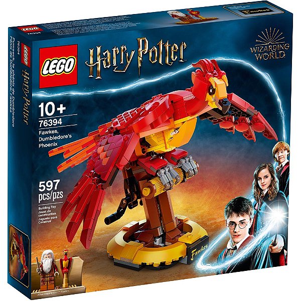 Lego Harry Potter Fawkes, A Fénix de Dumbledore 76394 597pcs