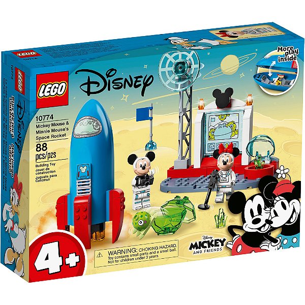 Lego Juniors Foguete Espacial Do Mickey Mouse E Minnie 10774