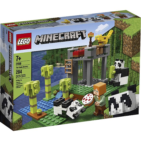 Lego Minecraft A Creche Dos Pandas 21158