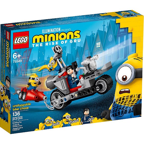 Lego Minions Perseguição De Moto Sem Fim 75549