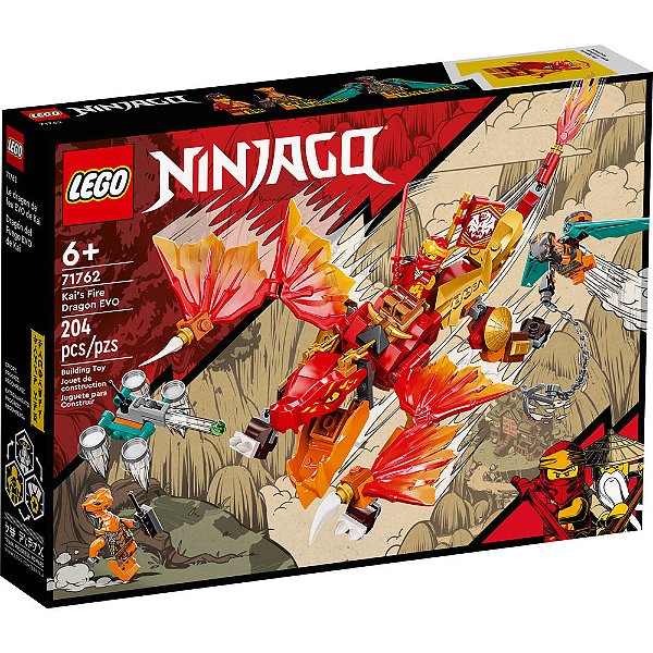 Lego NINJAGO Dragão do Fogo EVO do Kai 71762 204pcs