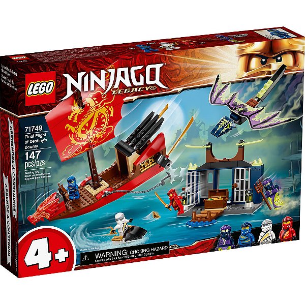 Lego Ninjago Voo Final do Barco do Destino 71749 147pcs