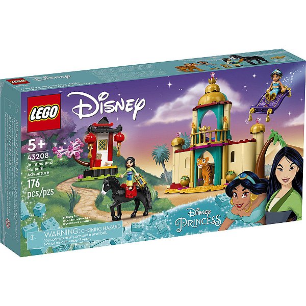 Lego Princess A Aventura de Jasmine e Mulan 43208 176pcs