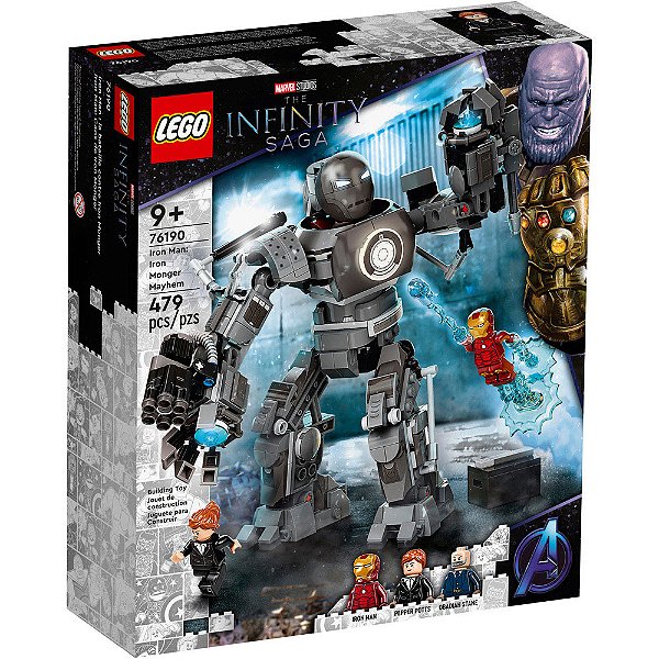 Lego Super Heroes Iron Man: A Ameaça de Iron Monger 76190 479pcs