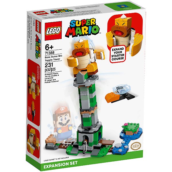 Lego Super Mario Torre Bamba do Chefe Irmão Sumô - Exp 71388