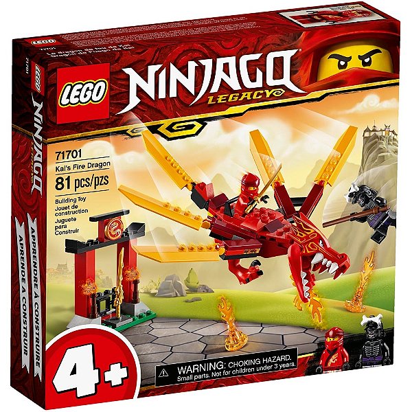 Lego Ninjago Dragão do Fogo do Kai 71701 - 81pcs