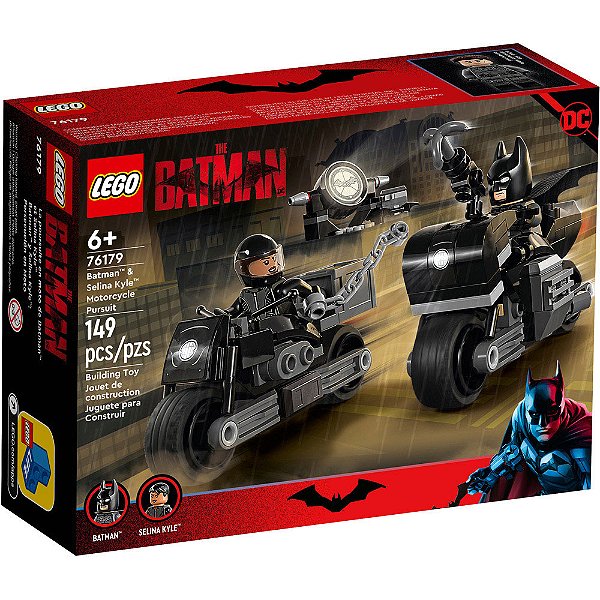 Lego Super Heroes A Perseguição de Motocicleta de Batman e Selina Kyle 76179 149pcs