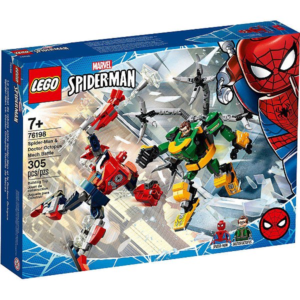 Lego Super Heroes Combate de Robôs Homem Aranha e Doctor Octopus 76198 305pcs