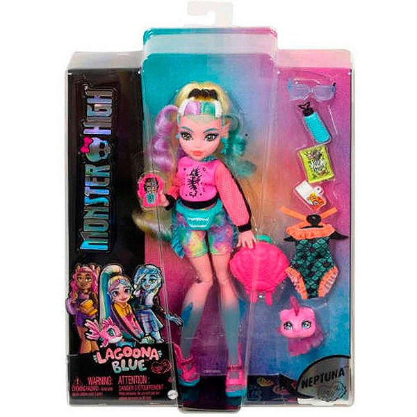 Boneca Mattel Monster High Pet e Acessorios Lagoona HHK55