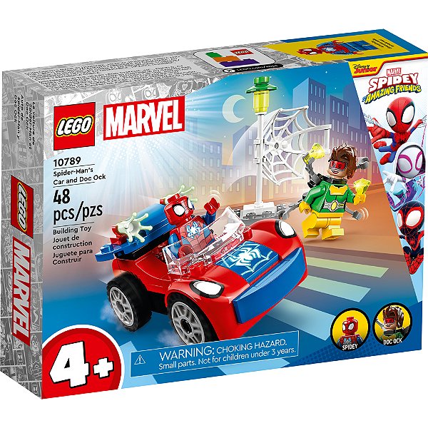 Lego Junior O Carro Do Homem-Aranha E Doc Ock 10789 48pcs