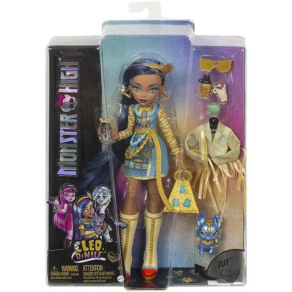 Boneca Mattel Monster High Pet e Acessorios Cleo HHK54