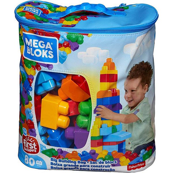 Mega Bloks Mattel Sacola Pré Escolar DCH63 80pcs