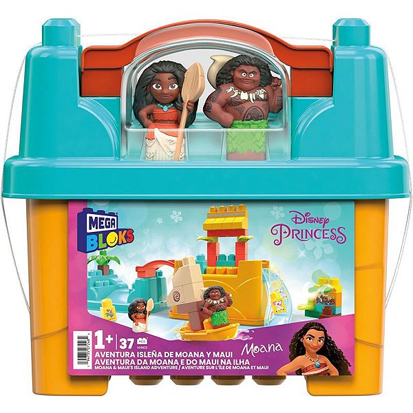 Mega Bloks Mattel Moana e Maui Aventuras na Ilha HHN03 37pcs