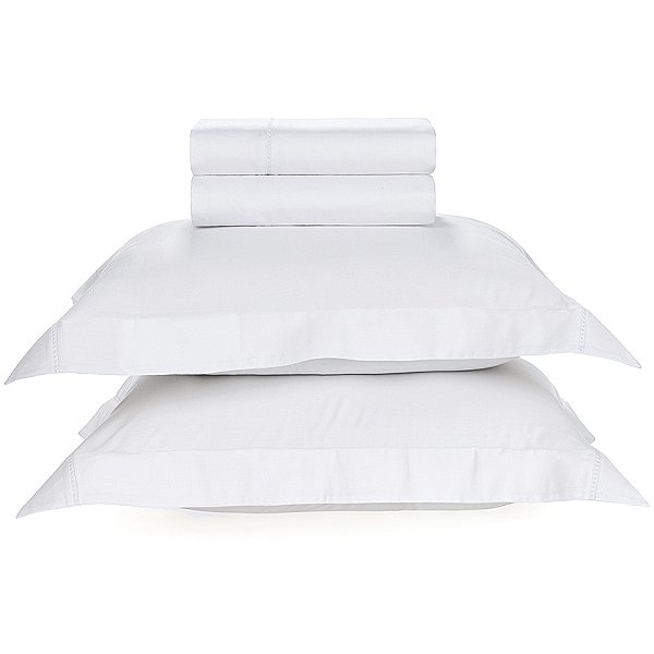 Jogo de Cama Karsten Stela 270 Fios 4 Peças Queen Branco