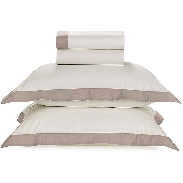Jogo de Cama Karsten Duo 180 Fios 4 Peças Queen Branco