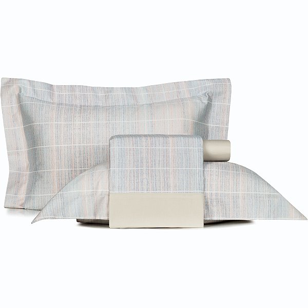 Jogo de Cama Altenburg Sunset 300 Fios 4 Peças Casal Azul