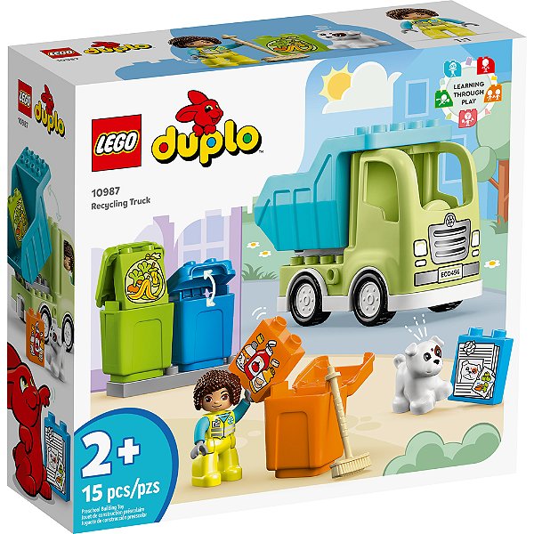 Lego Duplo Caminhao De Reciclagem 10987 15pcs