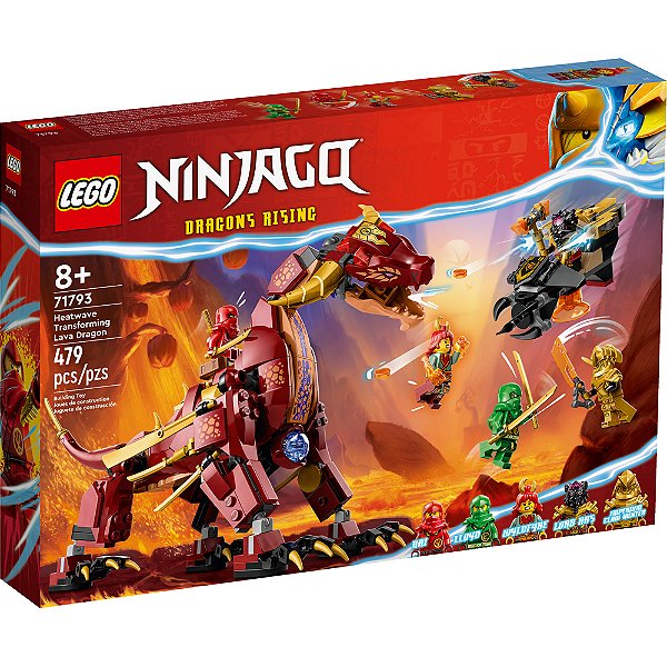 Lego Ninjago Dragao Heatwave Mutavel de Lava 71793 479pcs