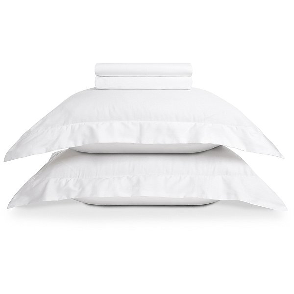 Jogo de Cama Karsten Domos 270 Fios 4 Peças Queen Branco