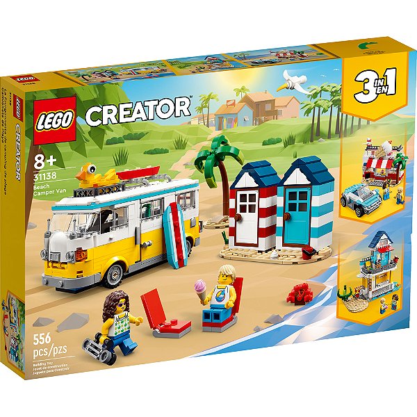 Lego Creator Trailer De Praia 31138 556pcs
