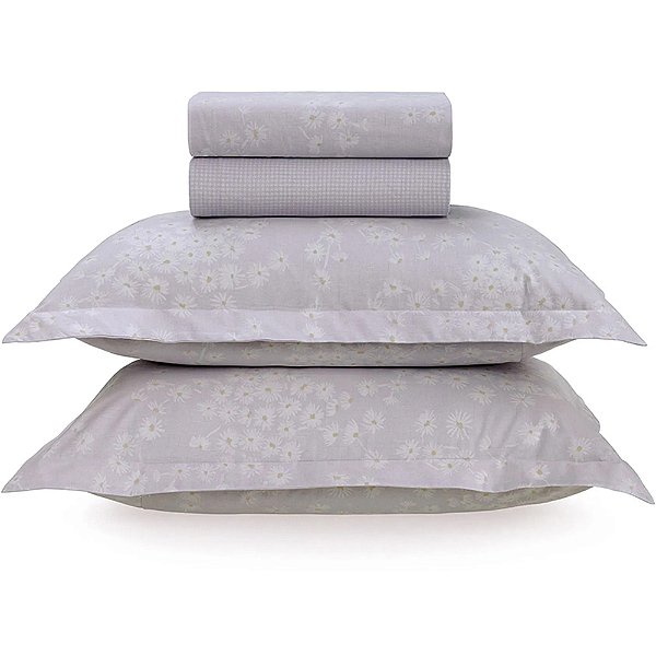 Jogo de Cama Karsten Sophie 180 Fios 4 Peças Casal Roxo