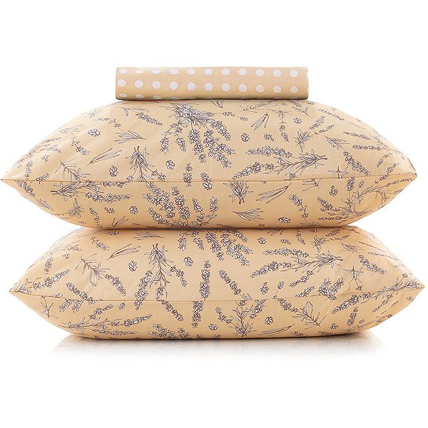 Jogo de Cama Altenburg Celery 3 Peças Casal Bege