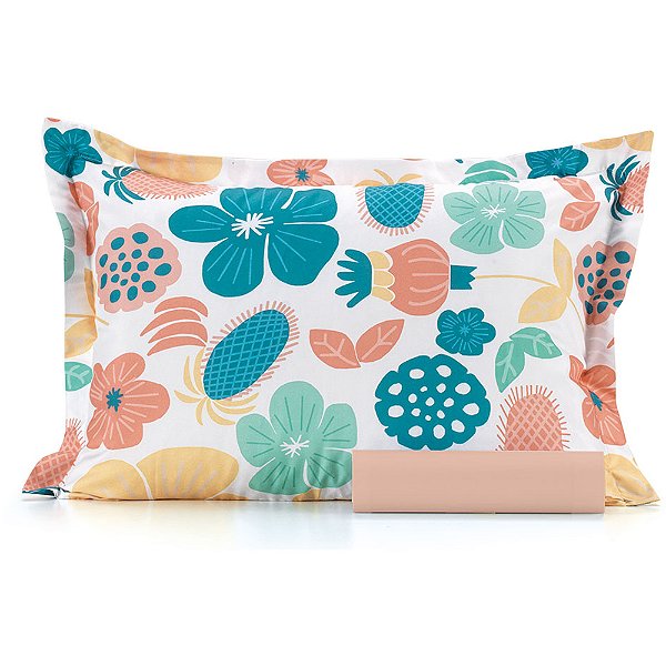 Jogo de Cama Altenburg Folk Art 180 Fios 2Pc Solteiro Branco