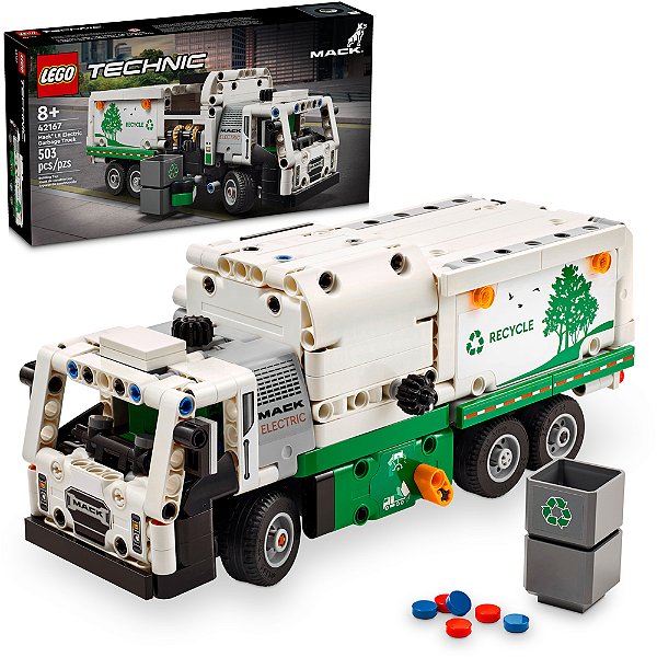 Lego Technic Caminhão de Lixo Mack LR Eletric 42167 503pcs